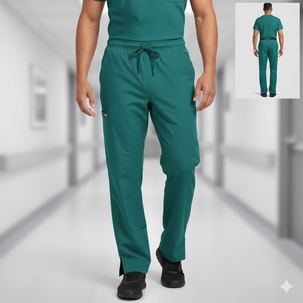 Greys Anatomy By Barco Men Scrub Pants Teal Size S‎ Style 4245